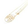 Les Trésors De Lily [H6217] - Gold Plated 'Flora' Necklace - 28 Mm