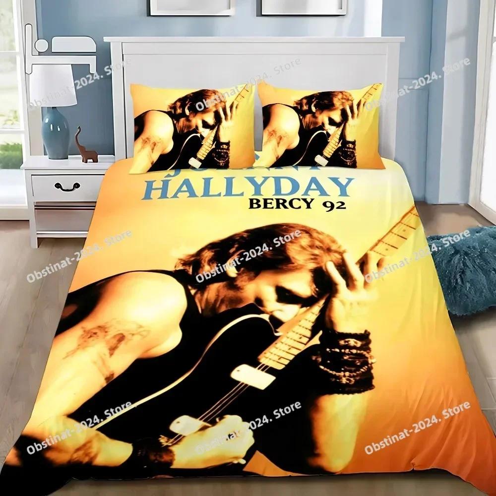 Rockster Dekbed Kussensloop Beddengoed Set Jongen J-Johnny H-Hallyday Meisje Slaapkamer Decoratie Kinder Cadeau Enkel Dubbel Grote Maat
