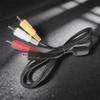1.2Meter Long Video USB to 3RCA Cable for DSLR Cameras to Link with TV for AVC-DC400ST Enhances Photo and Video Display