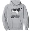 Funny Cow Farmer, I Like Cows And Maybe 3 People Cattle Pullover Hoodie
