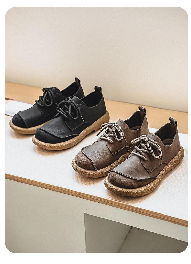 Men's Plus Size Breathable Leather Driving Shoes - Autumn Style, Non-Slip Soft Sole, Fashionable & Versatile.