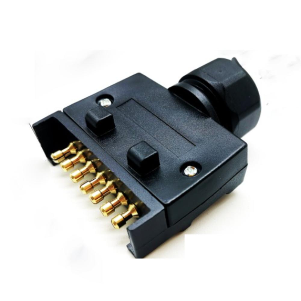 

RV Accessories Trailer RV Plug Flat Plug 7 Pin Flat Plug 7 Pin RV Socket 7P RV Set Trailer Plug чёрный