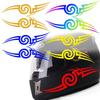 Reflective Waterproof Motorcycle Helmet Rune & Body Sticker - Scratch Resistant Decorative Cover.
