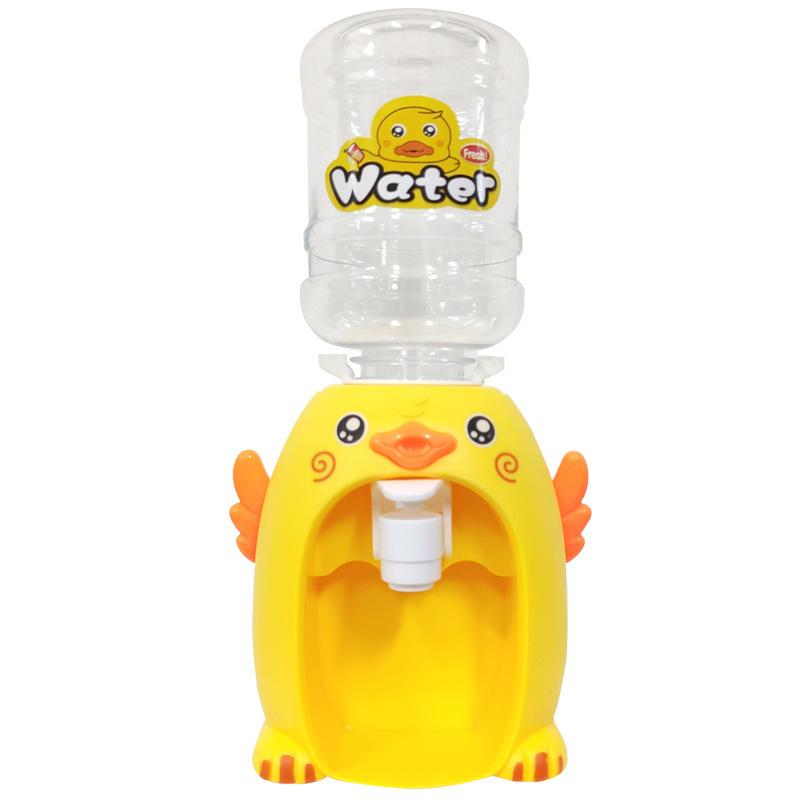 Children'S Dual Mini Water Dispenser Toy With Cute Cup Kids Gift Water Juice Milk Drinking Simulation Cartoon Pig Kitchen Toy