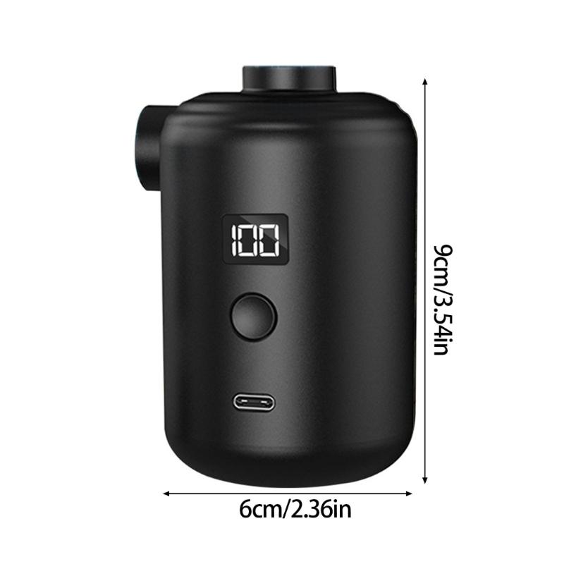 Double Motor Outdoor Air Pumps Compacts Light Weight Camping Light Hook For Inflatable Mattress Pool Rafts