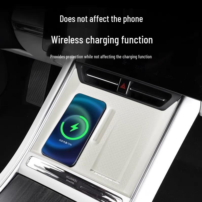 Zhijie R7 Center Console Wireless Charging Silicone Non-Slip Pad for Car Interior Modification