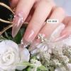 Luxury Zirconia Rhinestone Bow Nail Art Accessories