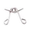 8Pcs/Sets Mental 9 Ring Puzzle Toys Inteligência Fivela Bloqueio Quebra-cabeças de Fio de Metal Quebra-cabeças de Natal