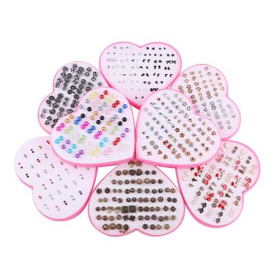 36 Ζεύγη/σετ Σμαλτωμένα Σκουλαρίκια Καρφωτά Επιμεταλλωμένο Σετ Σκουλαρίκια Για Γυναίκες Κορίτσια Με Κουτί Σε Σχήμα Καρδιάς Σκουλαρίκια Κοσμήματα