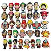 12/24/36Pcs Set One Piece Series Luffy Zoro Sanji Figures Cute Cartoon Hole Shoes Buckles Japanese Anime Diy Accessories Gifts
