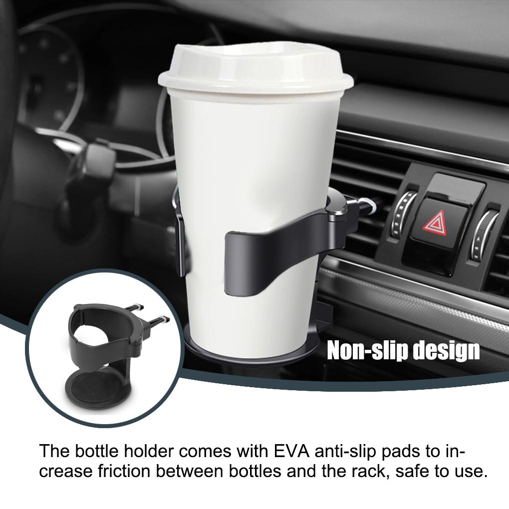 Car Air Outlet Cup Holder Adjustable Beverage Rack Interior Organizer