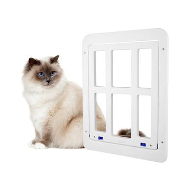 Pet sineklikli kapı Otomatik Kapanış Ücretsiz Giriş Çıkış Kapısı Flap Kapı Manyetik Kapaklı Kediler Köpekler Için Pet Malzemeleri