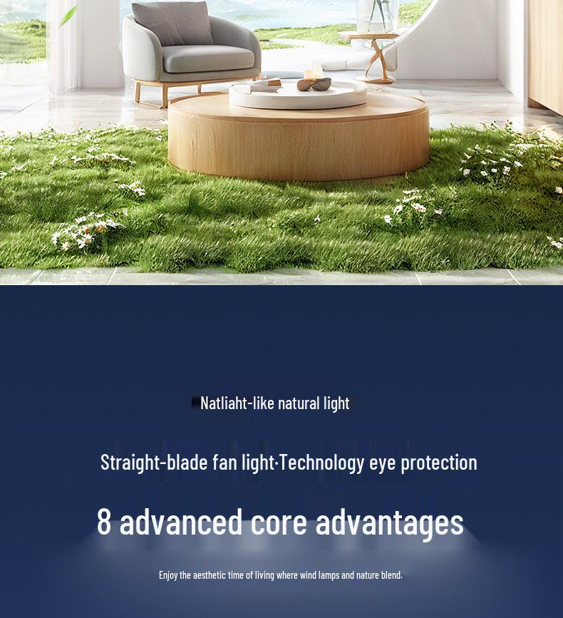 Nordic Industrial-Style Silent Ceiling Fan Chandelier for Home or Commercial Use