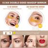 1X 30X Magnifying Mirror with Light Double Sided Makeup Mirror with Adjustable Folding Handle Lighted Vanity Mirror with Tweeze