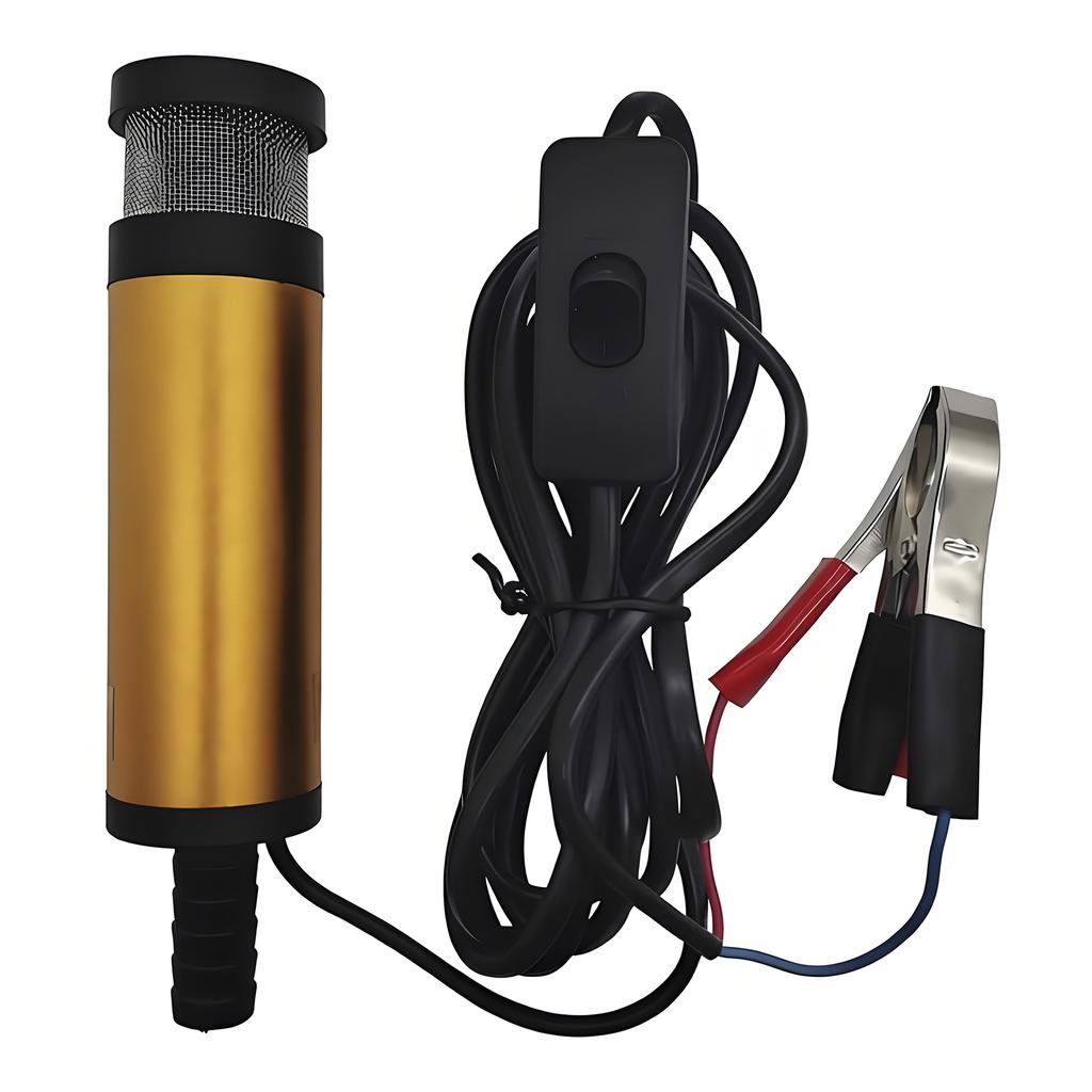 12V Aluminum Alloy Shell 0.3m³/h Delivery Pump Automatic Pump Portable DC Submersible Electric Pump Automotive Electric Fuel Pum