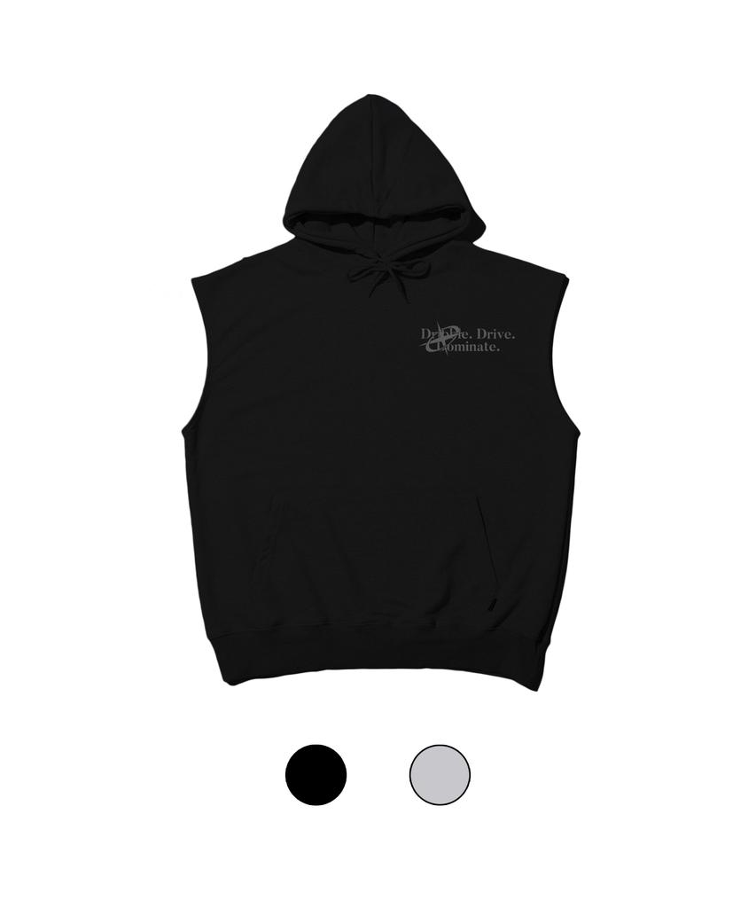 CREAM SODA LAB 1984 Dominant Sleeveless Hoodie Black