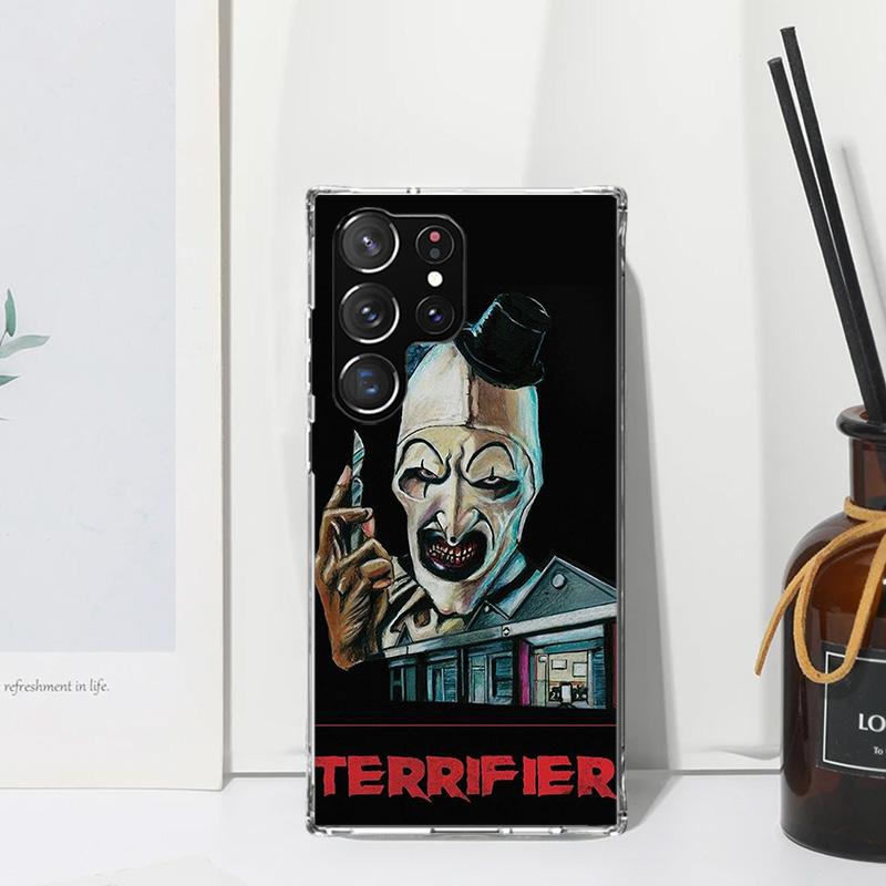 Horror Movie Terrifier Phone Case For Samsung Galaxy S25 S24 S23 S22 Ultra S21 FE S20 Plus S10 + S10E Art Fundas Back Cover S24