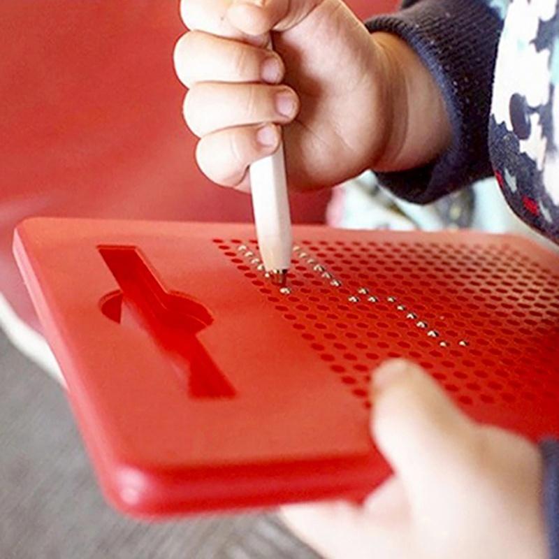 Drawing Toys for Children Magnetic Tablet Magnet Pad Drawing Board Magnetic Steel Beads Ball Kids Le