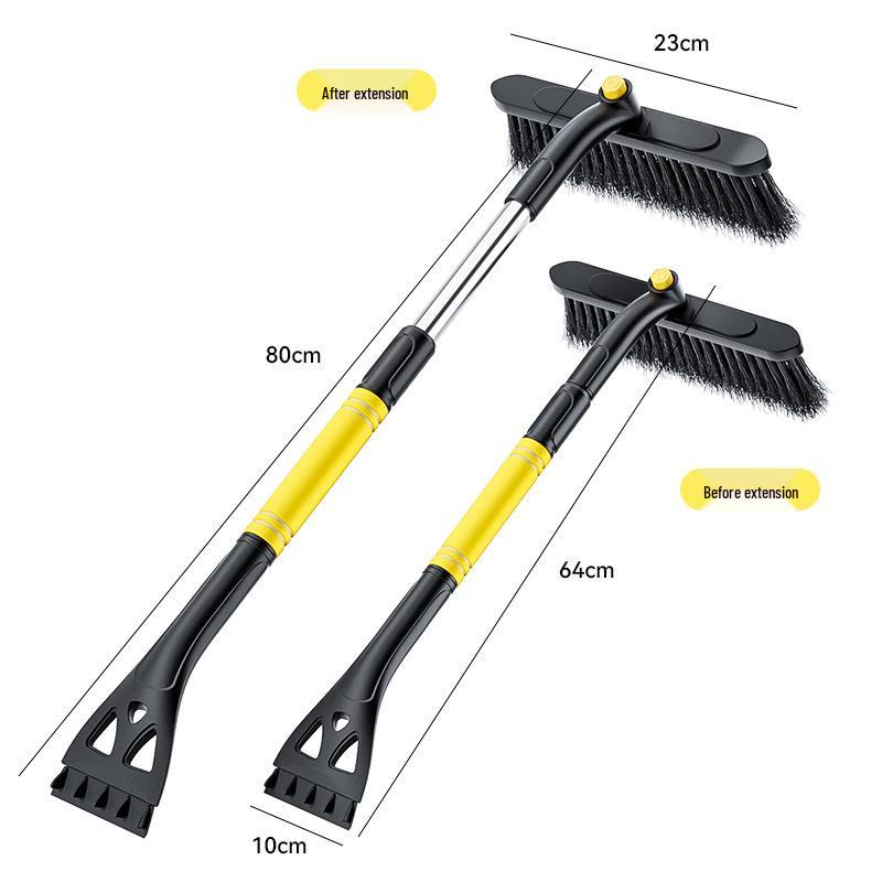 Multifunctional 3-in-1 Telescopic Snow Shovel and Ice Scraper