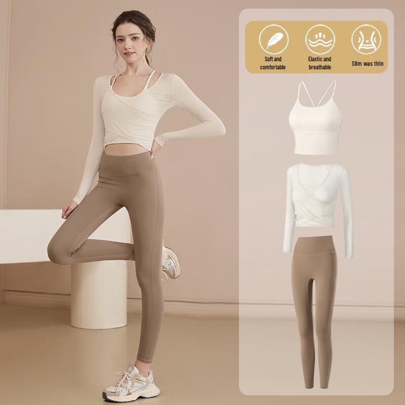 Women's Pure Color Yoga Training Set