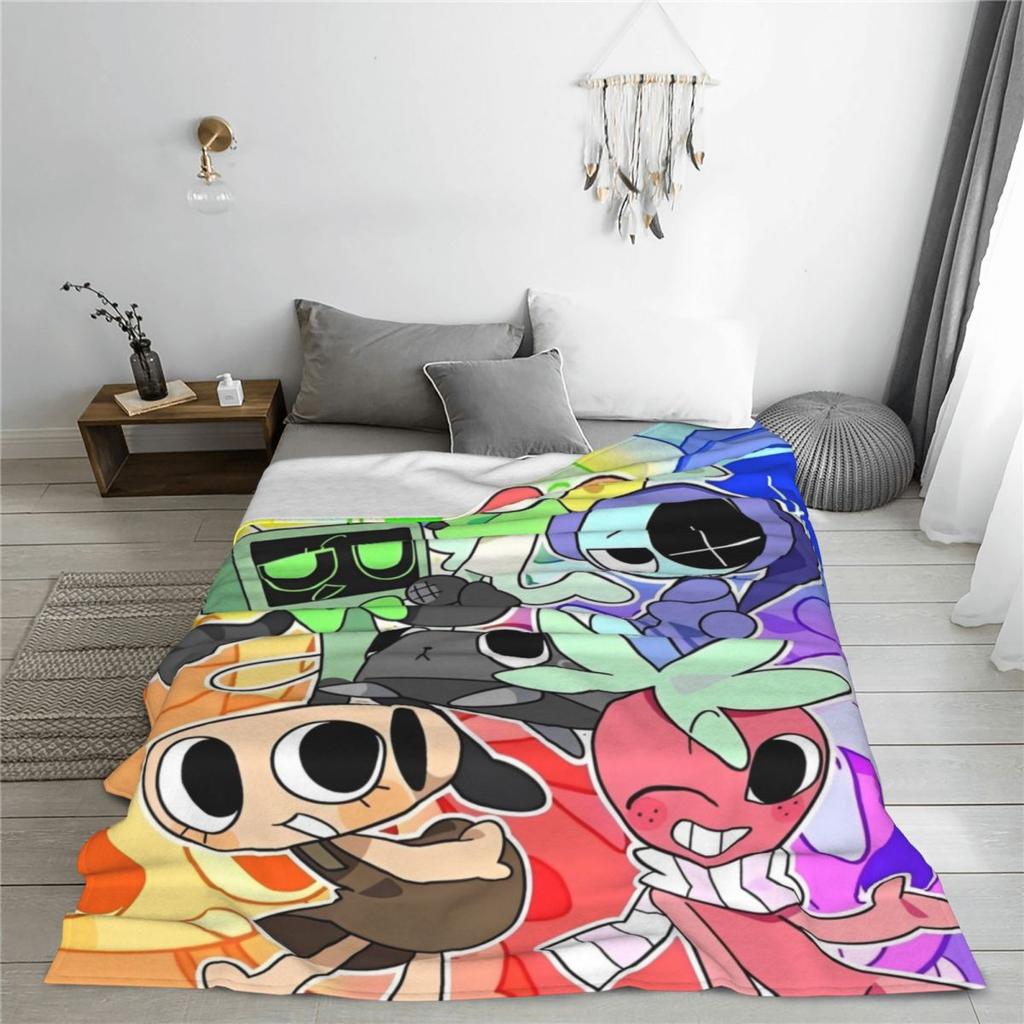Dandy's World Game Accessories Blanket Super Soft Warm Throw Blankets for Sofa Multi-size Throws And Blankets