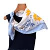 Korean Version Of Printed Imitation Silk Scarf Square Scarf High-End Shawl Versatile Neck Small Square Scarf Headscarf Female