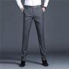 Men's Light Business Casual Slim Fit Vertical Striped Dress Pants - Spring/Summer Iron-Free Fashion Suit Pants