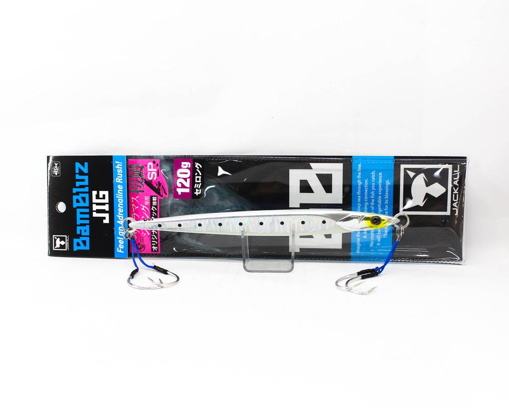 Jackall Metal Jig Bambluz Semi Long Sakuramasu 120 grams Iwashi Glow (3804)