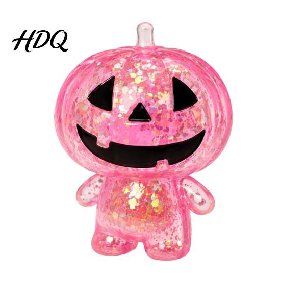Spooky Pumpkin Sensory Toy Glitter Ghost Squeeze Toy Stress Relief Clear Man Halloween Party Favors Fidget Decompression