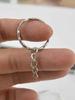 1 Piece New Key Ring Nickel Plated Embossed Keychain Diy Pendant Accessories for Women