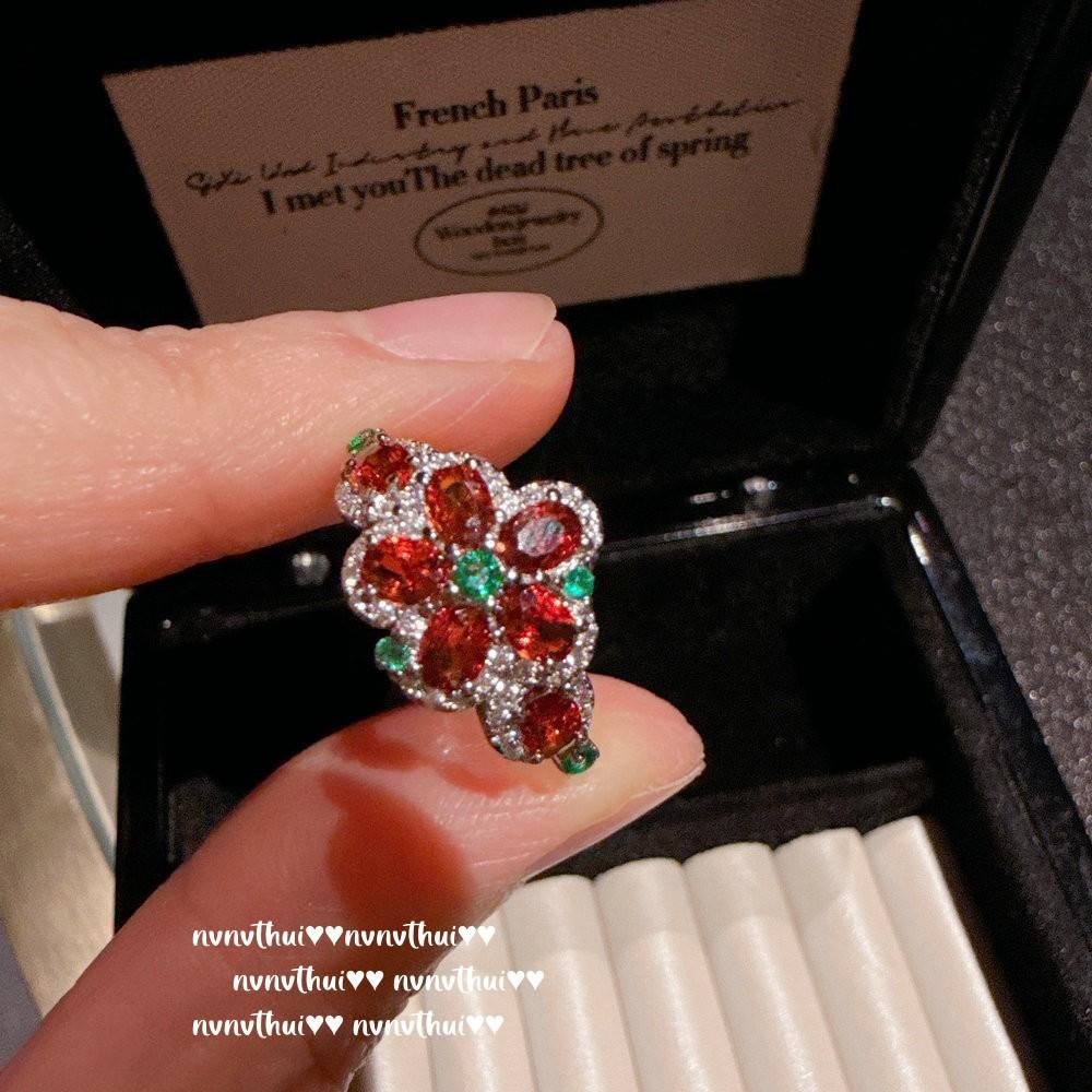Hui Jewelry T Square Gemstone With Diamonds Bracelet Vintage Snowflake Petal Zircon Bracelet, Set