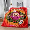 Coperta morbida in peluche 3D Masha e Orso, Cartone animato di Natale, Coperta in flanella, Plaid per Soggiorno, Camera da letto, Letto, Copertura per divano