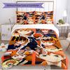 3pcs Duvet Cover Set (1*Duvet Cover + 2*Pillowcase, Without Core), Haikyu Print Soft All‑Season Bedding Set, Home Bedroom Decor Gift