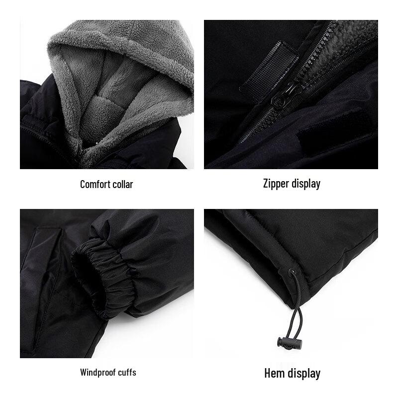 ROMON Men's Hooded Padded Jacket