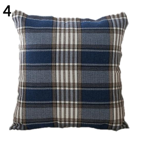 Talos Moderní kostkované pouzdro na polštář Throw Cushion Square Cover Protector Home Car Decor