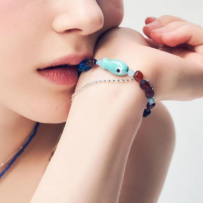 Happy Fish Glass Bracelet