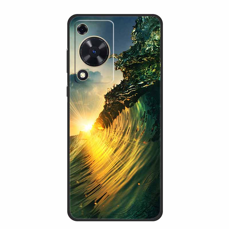 Coque For Huawei Nova Y72 Case Fashion Marble Black Silicone Soft Phone Cover Case For Huawei Nova Y72 Back Cover Case Y 72 Capa