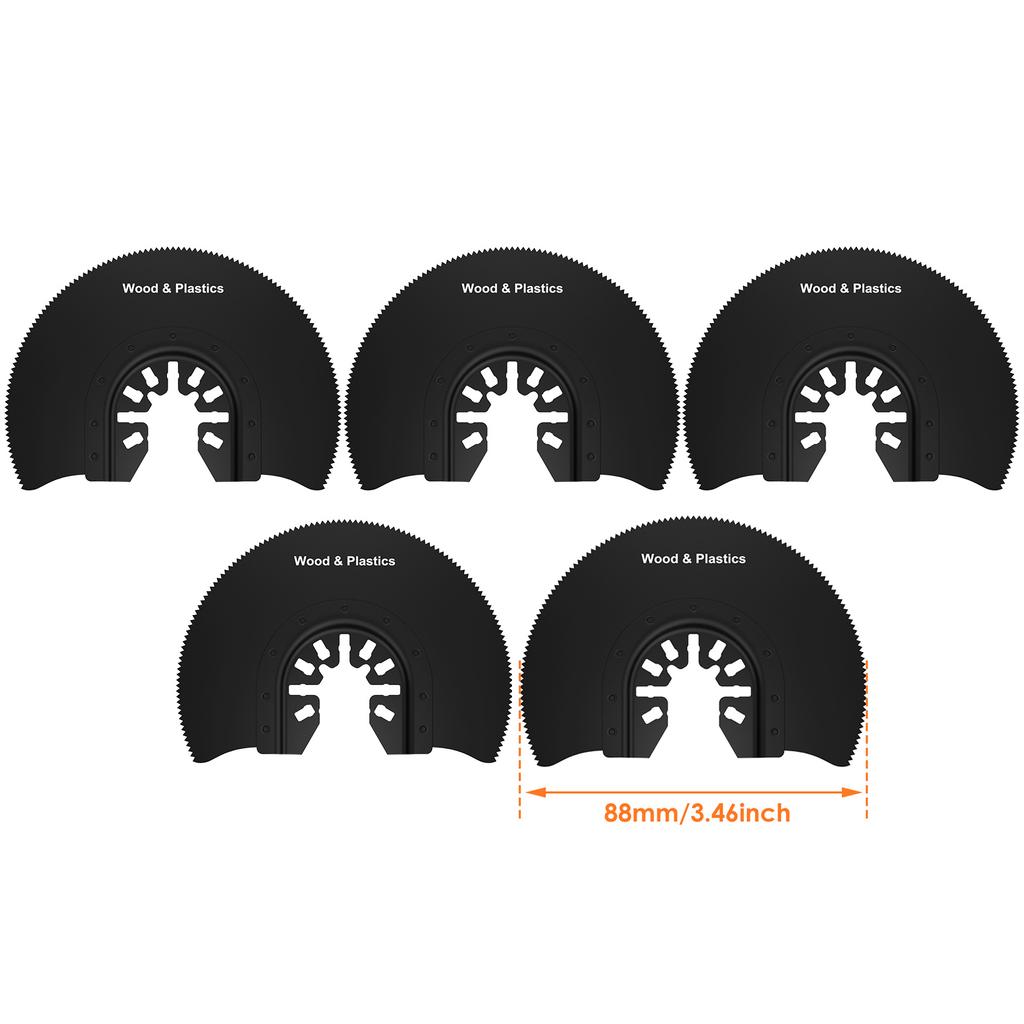 Multi Tools Blades Oscillating Saw Blade High Carbon Steel Multi-Function Semicircle Straight Renovator Cutter Blade Wood Cuttin