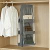 1pc Multi-Layer Space Saving Polyester Hanging Organizer Handbags and Purses Storage Hanging Bag Room Wardrobe Storage