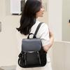 Fashionable Pu Leather Women's Backpack Large Capacity For Casual Travel