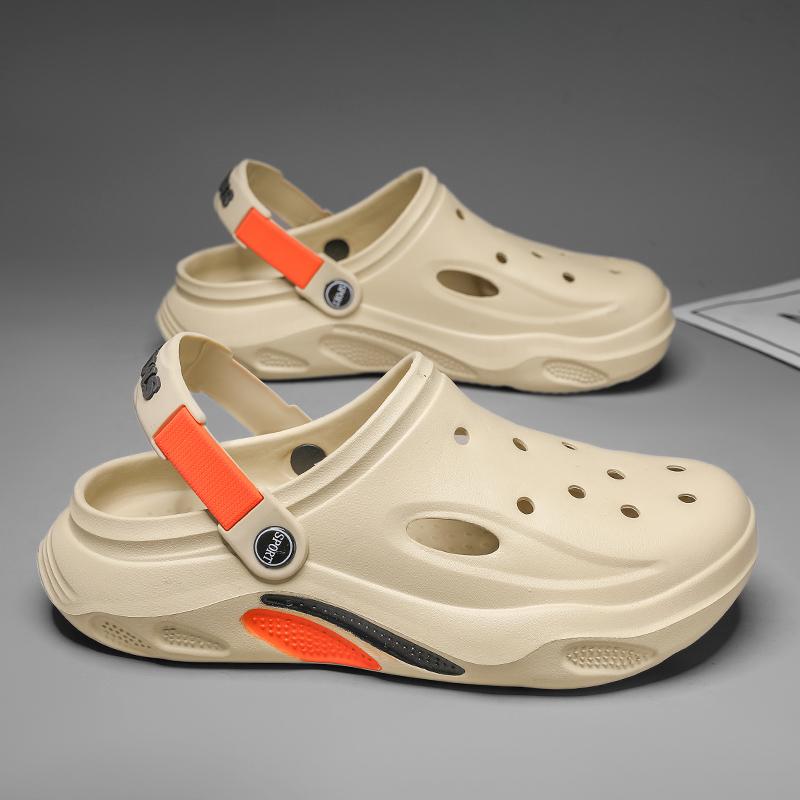 Herren Schnelltrocknende EVA Strand Clogs - Rutschfeste Outdoor Sandalen mit Fußgewölbeunterstützung, Leichte Garten-/Poolschuhe für Sommerreisen