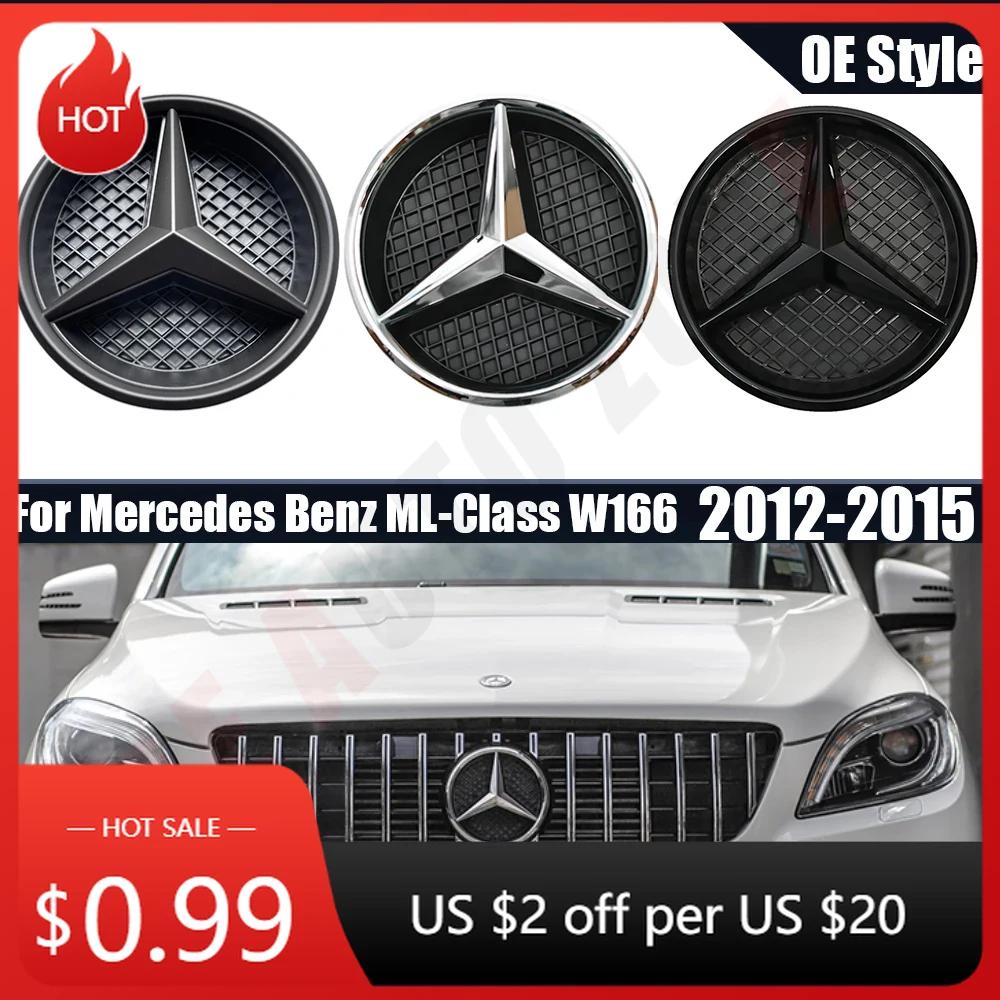 2025 Hot Car Sticker Front Grill Star Emblem Badge For Mercedes Benz ML-Class W166 2012-2015 ML250 ML350 ML400 ML500 ML550