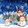 32 Pcs Mini Xmas Tree Set 3.5cm 4.5cm Sisal Small Tabletop Xmas Tree with 1 Sign for Home