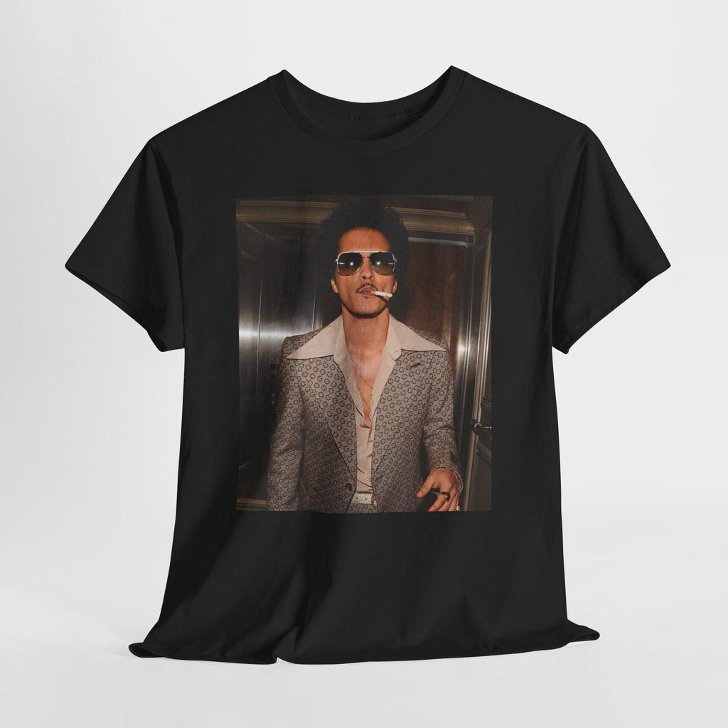 Bruno Retro Love Concert Tshirt Vintage Singer Portrait Graphic Short Sleeve Tee Unisex Casual Streetwear Tops For Music Fan