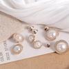 50PCS Round Pearl Buttons Shiny Sewing Button Sweater Clothing Button  Clothing Sewing