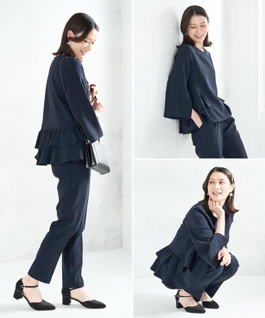Ceremony Suit Graduation Ceremony Entrance Ceremony Suit Suit Sleeve Slit Ruffle Setup Straight Pants Formal Pullover Mom Entrance Ceremony Suit