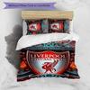 3pcs L-Liverpool (4) Design Cover Set - HD Printed Bedding with 1 Cover and 2 Pillowcases - Perfect for Home and Dorm Decor