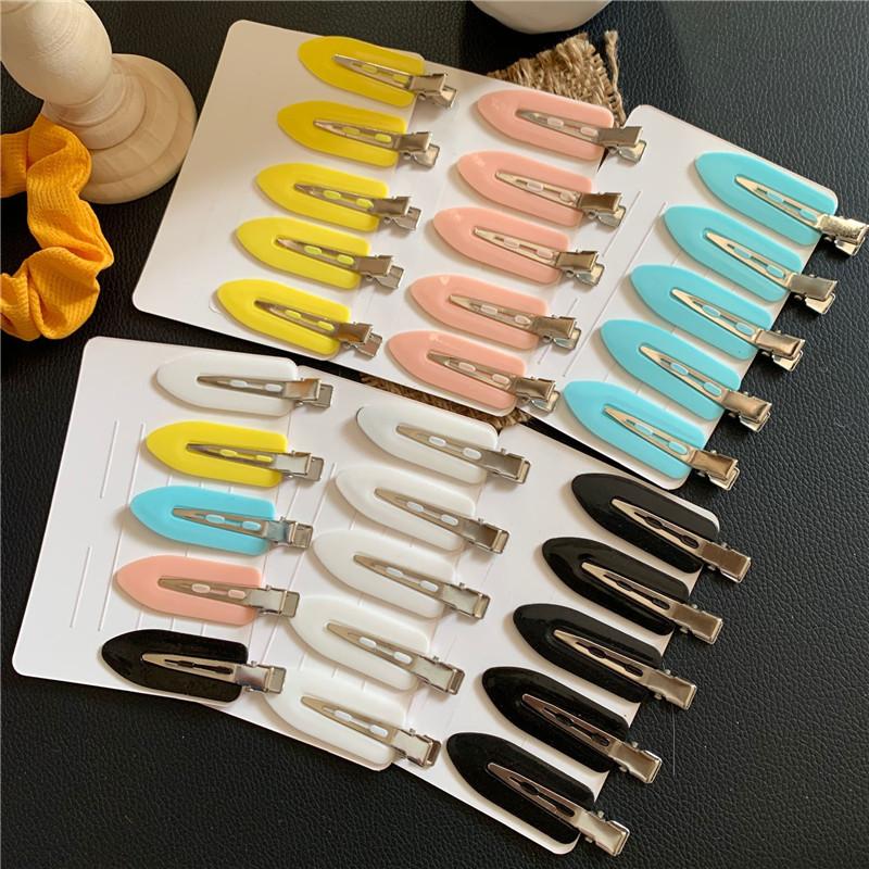 5/10pcs Set No Crease Basic Hair Clips for Women And Girls Hair Accessories No Bend Barrettes for Hair Styling
