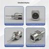 38mm Glue Needle Tube 1.5 Inch Metal Dispensing Nozzle for Thick Liquids Flexible Use for Home Improvement Projects
