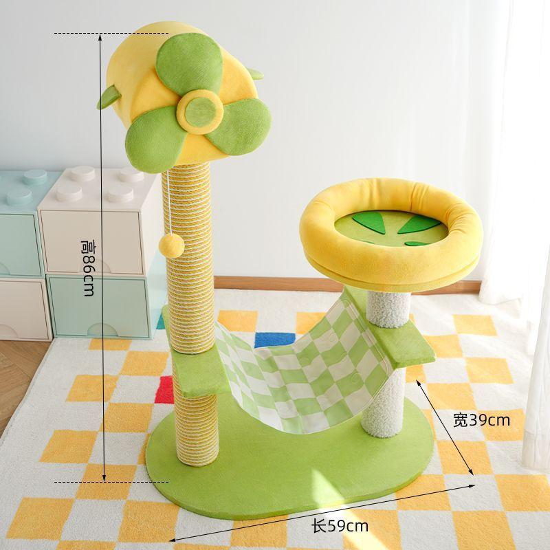 Cat Climbing Frame, Cat Scratching Board Cat Nest, Integrated Pet Ice Pad